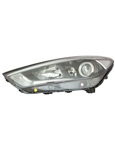 Right front headlight 3h7 led electric for tucson 2015 onwards black