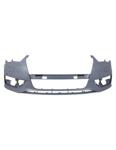 Front bumper primer with headlight washer holes and PDC for audi a3 2012 onwards