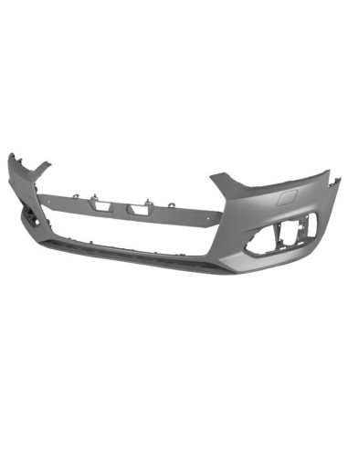 Primer front bumper with headlight washer holes for audi a5 2016 onwards