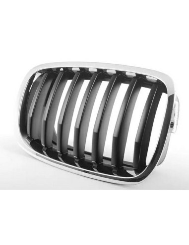 Black chrome right front grill grille for bmw x6 e71 2012 onwards