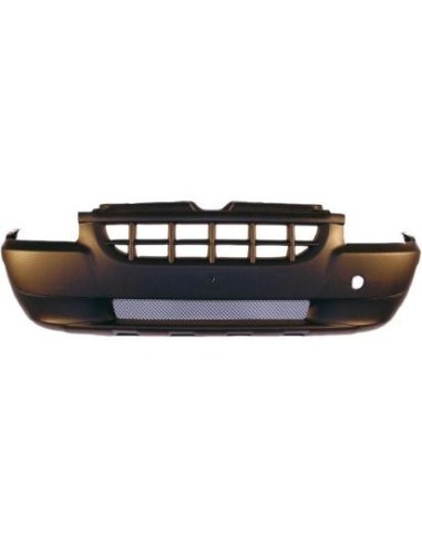 Front bumper with grille for fiat doblo 2000 to 2005