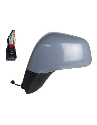 Right rearview mirror electric primer for mokka 2013- black base large pin