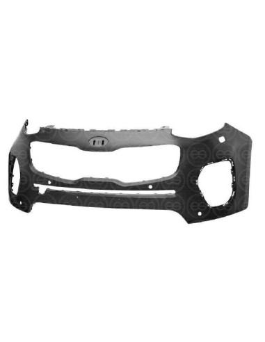 Front bumper primer with PDC holes and headlight washer for kia sportage 2016 onwards