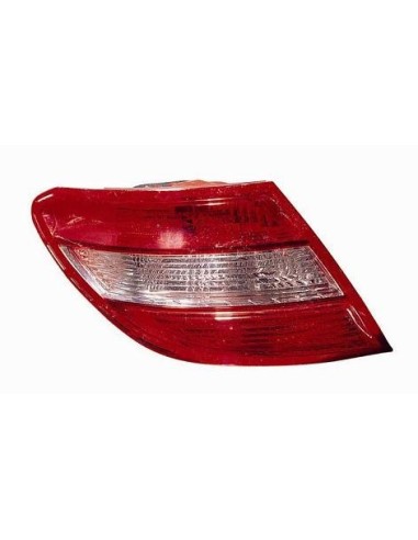 Left white red tail light for mercedes c class w204 2007 to 2010