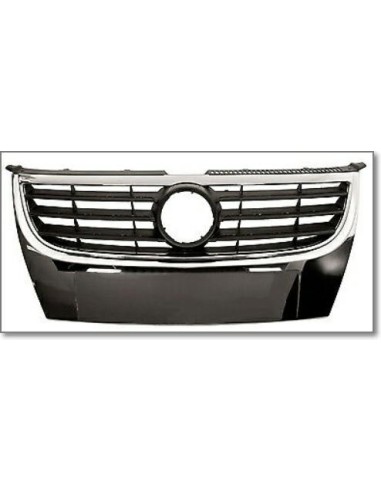 Bezel front grille for Volkswagen Touran 2006 to 2010 chrome and black