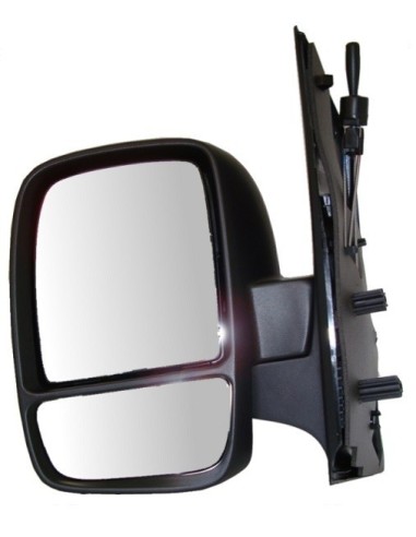 Left rearview mirror electrical black foldable for Scudo 2007- double glass