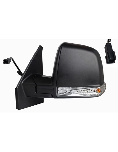Right rearview mirror mecc arrow for doblo 2015- combi panorama black 2 pin
