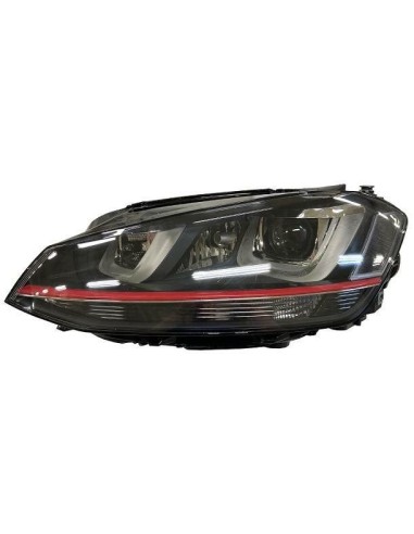 Right headlight d3s-h7-h21 xenon led afs electric for golf 7 gti 2012-
