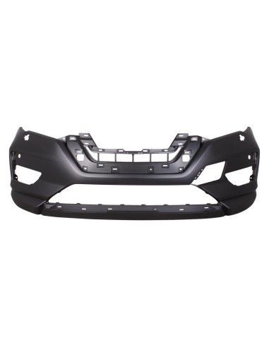 Front bumper for X-Trail 2017 - with headlight washer holes and 2 holes sensors park