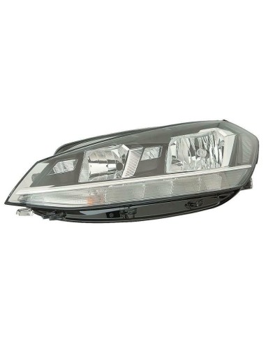Right headlight h7-h9 with led daytime running light for vw golf 7 2017 onwards