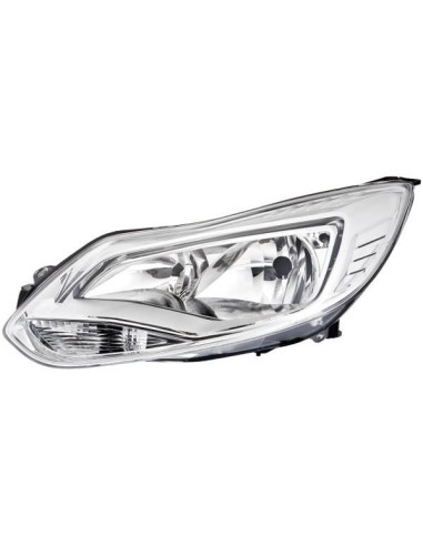 Left headlight h1-h7 for ford focus 2011 to 2014 hella chrome reflector