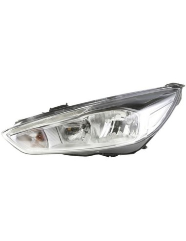 Right headlight h7-h1 with led DRL for ford focus 2014 to 2017 black hella