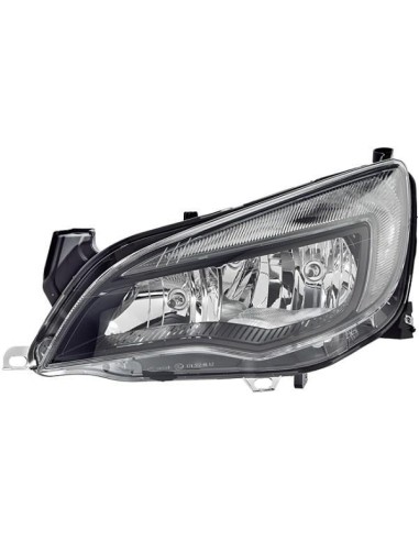 Left headlight 2h7 with DRL for opel astra j 2010 onwards black hella