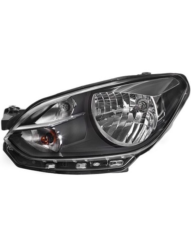 Right headlight h4 for vw up 2012 onwards black reflector hella