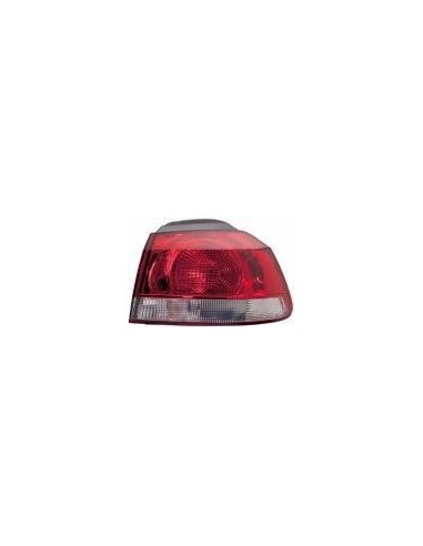 Fanale posteriore sinistro esterno bianco rosso per vw golf 6 2009 in poi hella