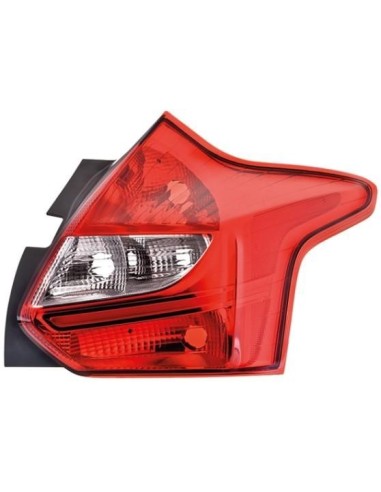 Left white red taillight for ford focus 5p 2011 to 2014 hella