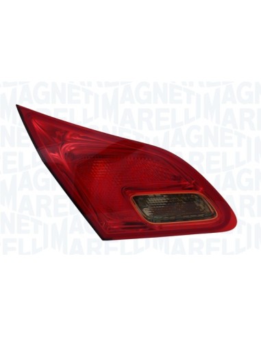 Red inner left taillight for opel astra j 5p 2010 onwards marelli