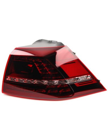Feu arrière droit externe à LED rouge foncé pour Golf 7 2012- R20 Marelli