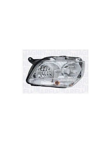 Right headlight h7-h1 for dacia duster 2010 to 2013 marelli