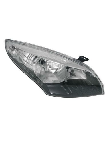 Left headlight 2h7 chrome-black for renault megane 2012 to 2014 marelli
