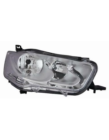 Right headlight h7-h1 drl with electric predisposition for c-elysee 2013- chrome
