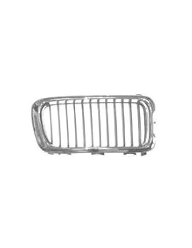 Black chrome right front grille cover for 7 series e38 1994 to 1998