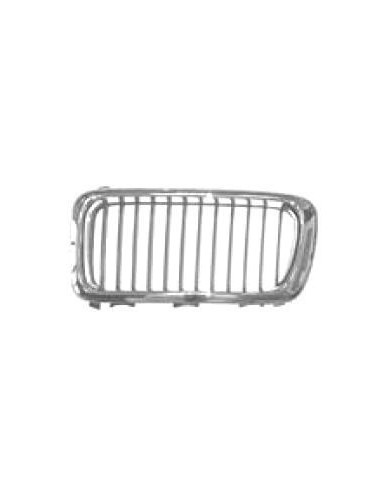 Black chrome left front grille cover for 7 series e38 1994 to 1998
