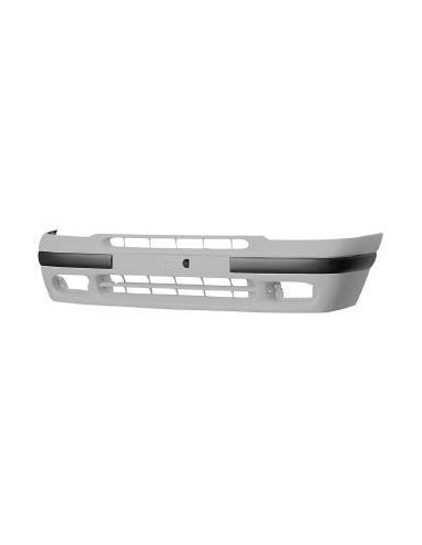 Primer front bumper with fog lamp holes for renault clio 1996 to 1998