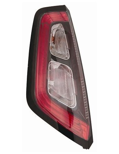 Right rear light black frame for Punto evo 2009- with new connector