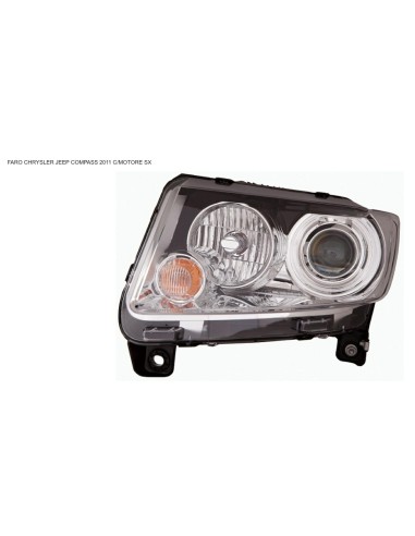 Left headlight h9-p27-7w-wy21w for jeep compass 2011 onwards