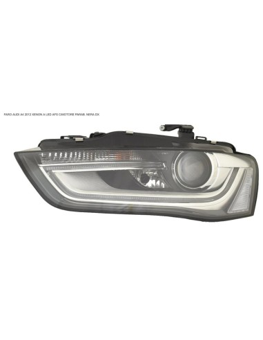 Proyector derecho xenon led afs eléctrico para audi a4 2011 en adelante negro