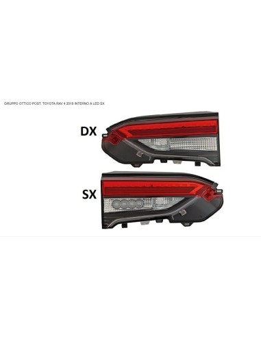 Inner left rear led light for toyota rav 4 2019 onwards