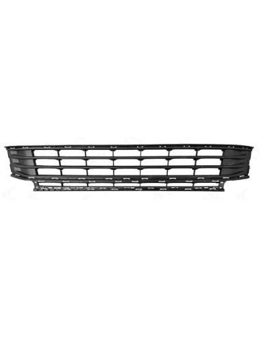 Open center bumper grille with molding holes for vw touran 2015-