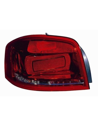 Right rear light red for audi a3 3 doors 2008 to 2011