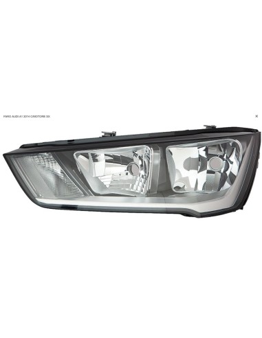 Left headlight with electric motor for audi a1 2014 onwards zkw