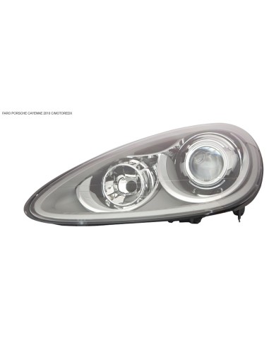 Right headlight with electric motor for porsche cayenne 2010 onwards