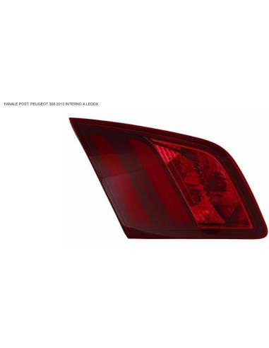 Right internal led rear light for peugeot 308 2013-2017