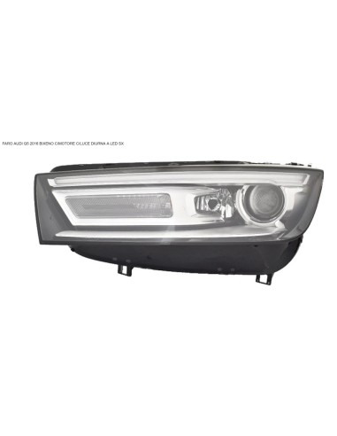 Left headlight with electric motor with bi-xenon led daytime running light d5s for q5 2016-