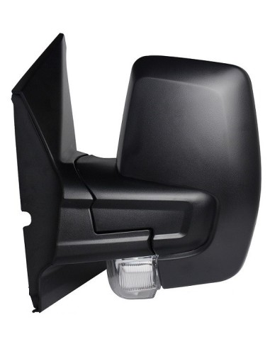 Black manual right rearview mirror for transit custom 2018- 2 pin 5w arrow
