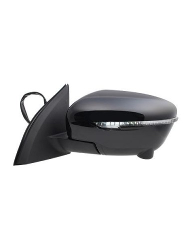 Left rearview mirror electric foldable for qashqai 2014- bliss black arrow 13 pin