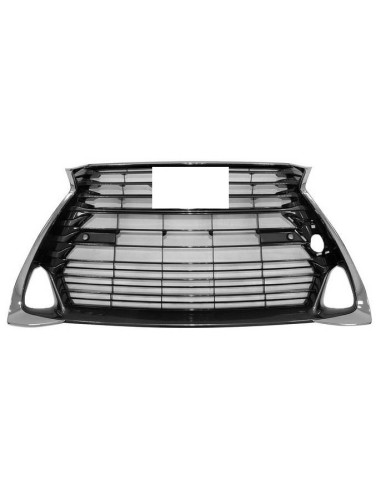 Front grille with chrome molding + pdc holes for lexus gs 2015-