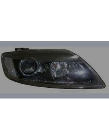 Right headlight h7 electric for audi q7 2009 onwards black parabola