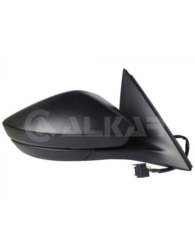 Right rearview electric heat black skoda for kamiq 2019- 6 pin arrow