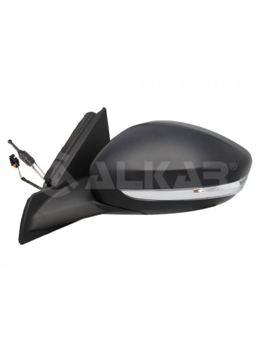Left rear view mirror mechanical black for peugeot 208 2019- arrow 2pin