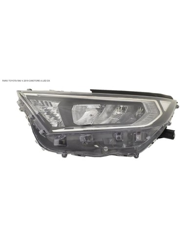 Faro delantero derecho con motor led para toyota rav 4 2019 en adelante