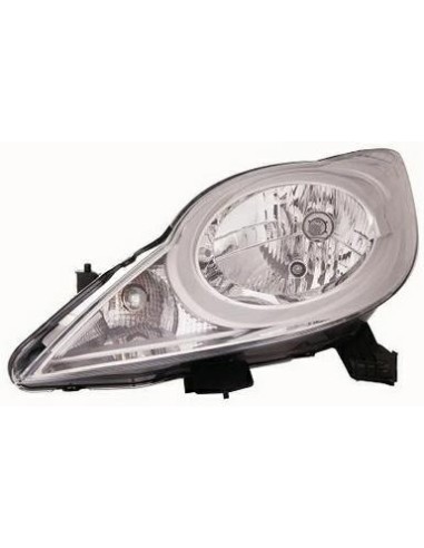 Right headlight h4 with electric motor for peugeot 107 2012 onwards valeo
