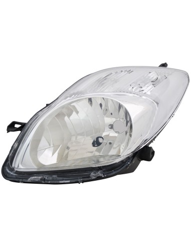 Faro izquierdo h4 lente transparente para toyota yaris 2009 a 2011 valeo