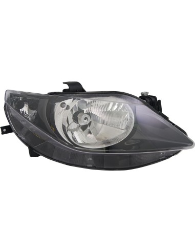 Right headlight h4 with electric motor for seat ibiza 2008 to 2012 valeo
