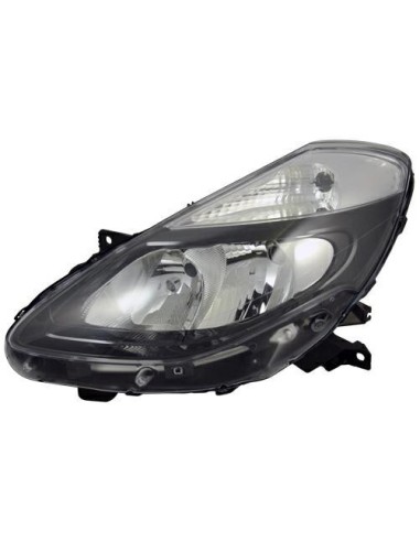 Faro luz proyector delantera derecha para Renault Clio 2011 al 2012 parábola negra