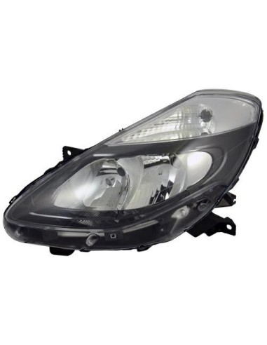 Headlight right front headlight for renault clio 2011 to 2012 black dish